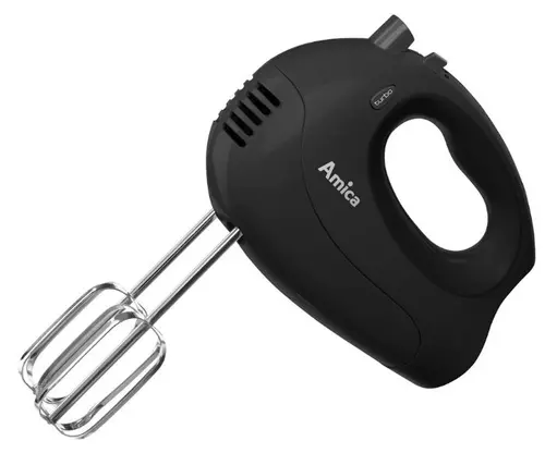 Mixer de mana Amica MDT 1013, 250 W, 5 viteze, functie turbo (Negru)
