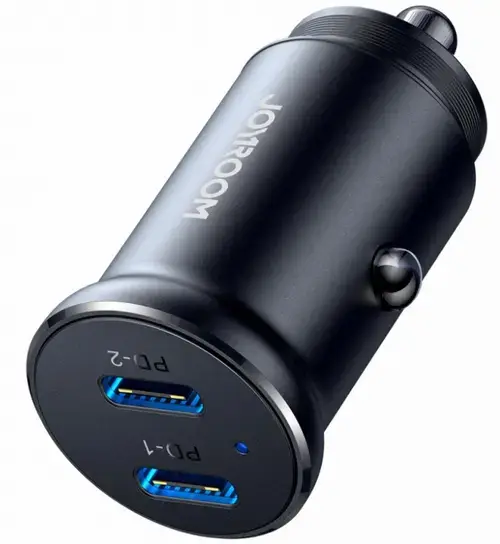 Incarcator Auto Joyroom JR-CCN06, 30W, 3A, 2 x USB-C, Negru