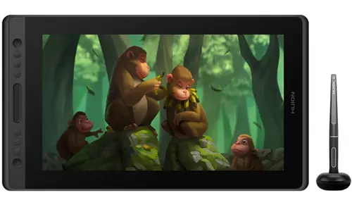 Tableta grafica Huion Kamvas Pro 16, cu Display, Suport Tableta, Presiune 8192, 5080 lpi, 344.16 x 193.59 mm, USB (Negru)