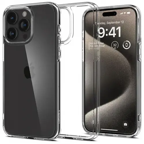 Husa pentru Apple iPhone 15 Pro Max, Spigen, Ultra Hybrid, Transparenta