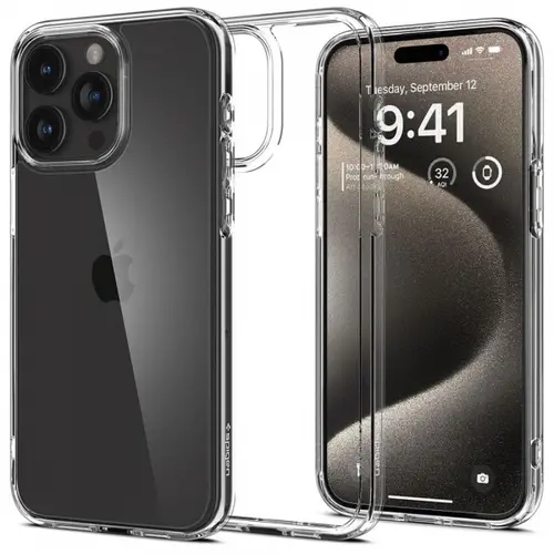 Husa pentru Apple iPhone 15 Pro Max, Spigen, Ultra Hybrid, Transparenta
