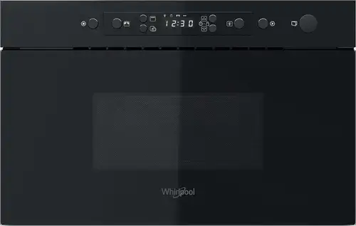 Cuptor cu microunde incorporabil Whirlpool MBNA920B, 22 l, 750 W, Grill, 4 trepte putere, Ecran LCD, Timer (Negru)