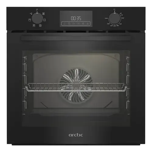 Cuptor incorporabil Arctic ARVI1130BC, Clasa A, Capacitate 71 l, Electric, AeroCooking, Grill, Autocuratare catalitica, 6 functii de gatire, Timer, Control Touch, Aqua Drop Clean (Negru)