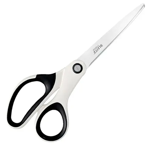 Foarfeca pentru birou LEITZ WOW Titanium, 205 mm, Alb