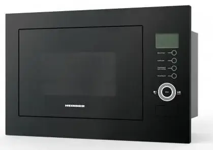 Cuptor cu microunde incorporabil Heinner HMW-25BIGBK, 900W, 25L, Grill (Negru)