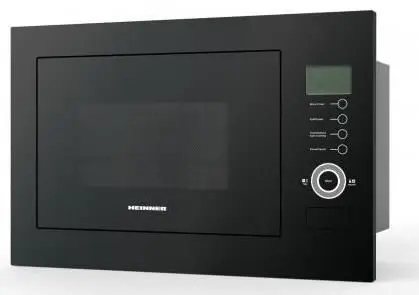 Cuptor cu microunde incorporabil Heinner HMW-25BIGBK, 900W, 25L, Grill (Negru)