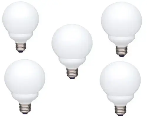 Set 5 becuri economice Panasonic EFG13E282V-5, putere lampa 13W, echivalent pentru incandescenta 60W