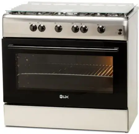 Aragaz LDK 6090 GRAI IX RMV NG, 5 Arzatoare, Gaz, Siguranta, Aprindere electrica, 90cm (Inox)