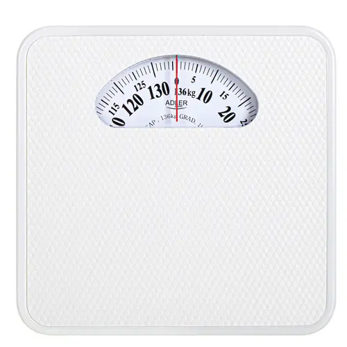 Cantar mecanic de baie Adler AD8179W, 136 kg, Alb