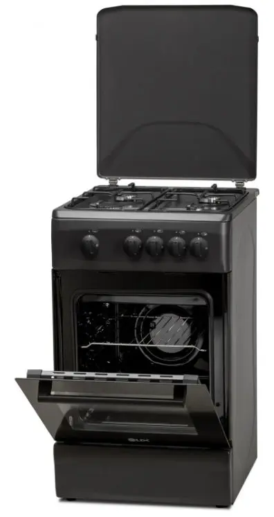 Aragaz LDK 5060 MAT Black RMV NG, Gaz, 4 Arzatoare, Siguranta (Negru)