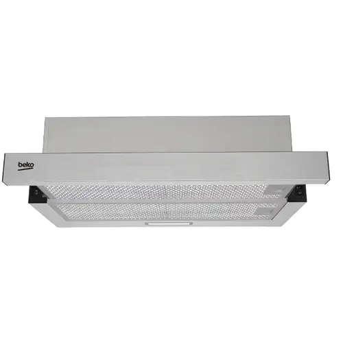 Hota incorporabila telescopica Beko HNT63322XH, Putere de absortie 320 mc/h, Filtre metalice lavabile, Iluminare LED (Inox)