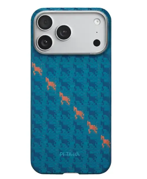 Husa Pitaka Happiness Rides Edge Case pentru iPhone 17 Pro Max, Indigo