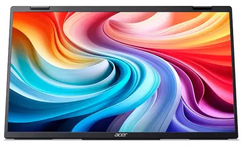 Monitor Portabil IPS LED Acer 15.6inch PD163QTb, Double Full HD (2*1920x1080), HDMI, USB Type-C, Boxe (Negru)