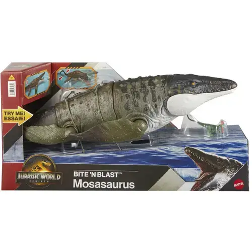 Figurina Jurassic World Rebirth - Bite'n Blast, Mosasaurus