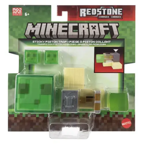 Figurina Minecraft Redstone Charged - Capcana cu piston lipicios