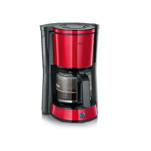 Cafetiera Severin KA 4817, putere 1000 W, vas sticla 1,4 l, 10 cesti (Rosu)