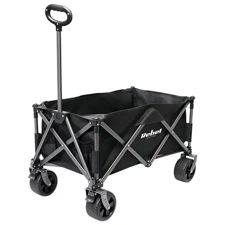 Carucior Plaja Rebel Active RBA-5503, 150 L, 100 Kg, pliabil (Negru)