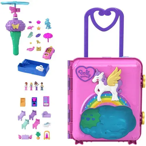 Set de joaca Polly Pocket - Valiza unicorn