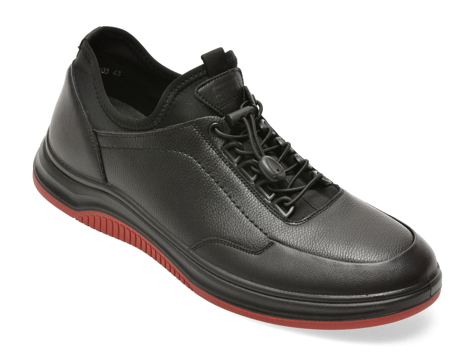 Pantofi sport BITE THE BULLET negri, 21103, din piele naturala