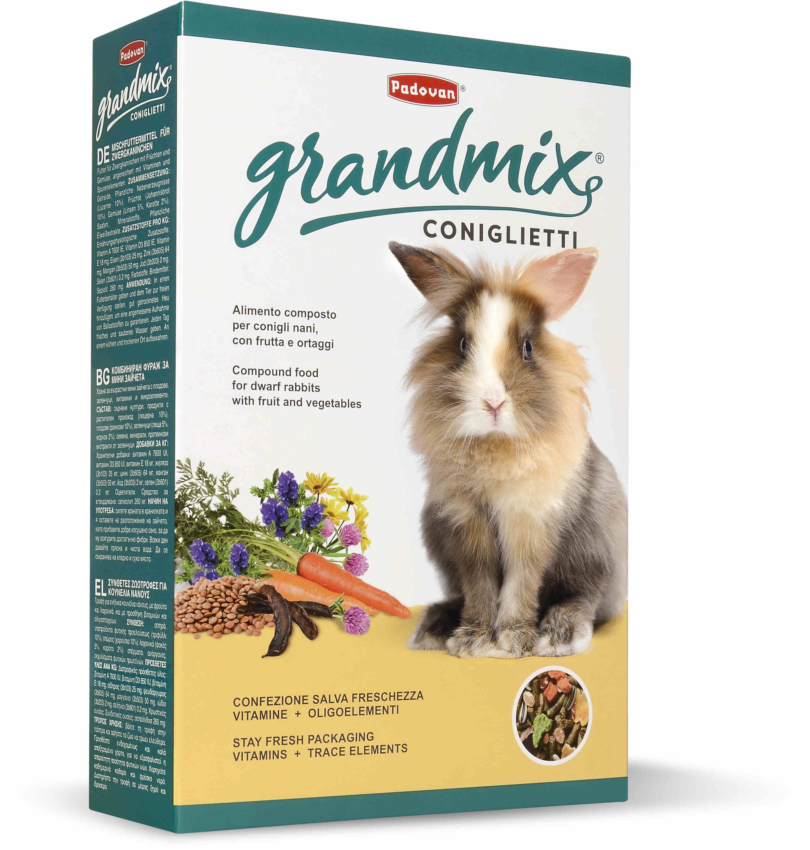 PADOVAN GrandMix, Hrană pentru iepuri