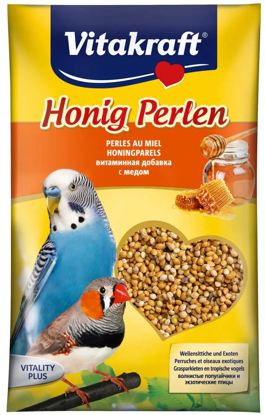 VITAKRAFT Vitamine pentru peruşi, perle cu miere 20g