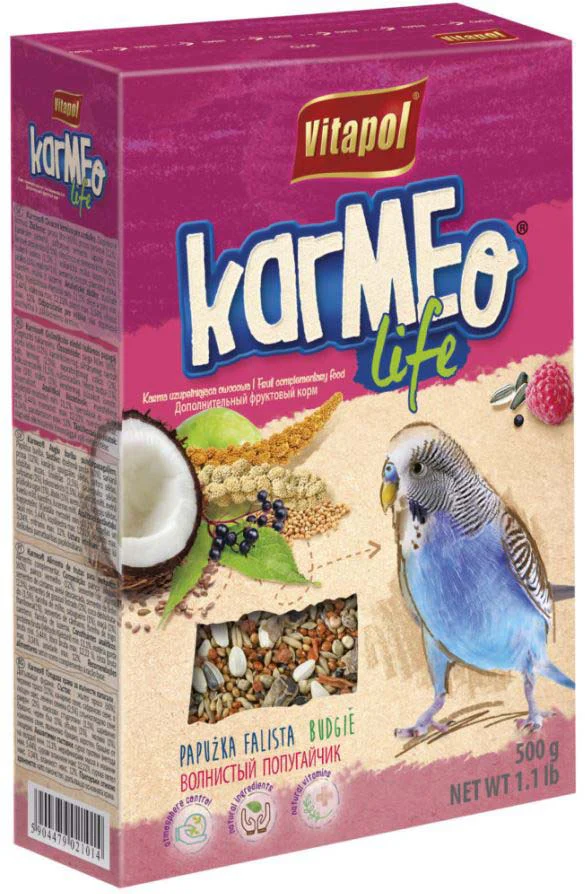 VITAPOL KarMeo Life Hrană complementară pentru peruşi, cu Fructe 500g
