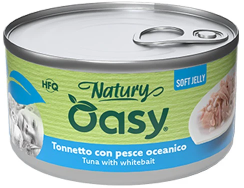 OASY Natury Conservă pentru pisici, cu Ton şi Peste Oceanic, în jeleu 150g