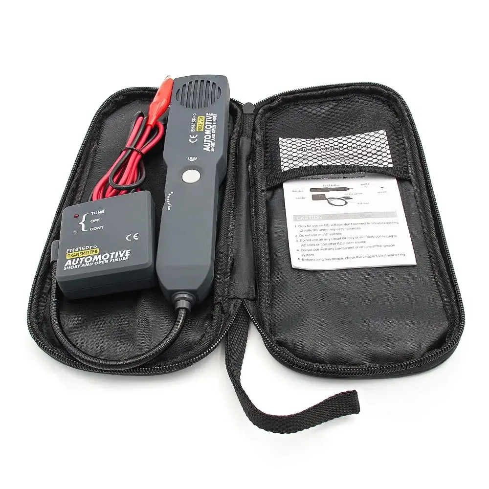 Tester Auto de Cabluri Techstar EM415Pro – Localizator Fire Scurtcircuit/Oprire, Ton, Verificare Continuitate