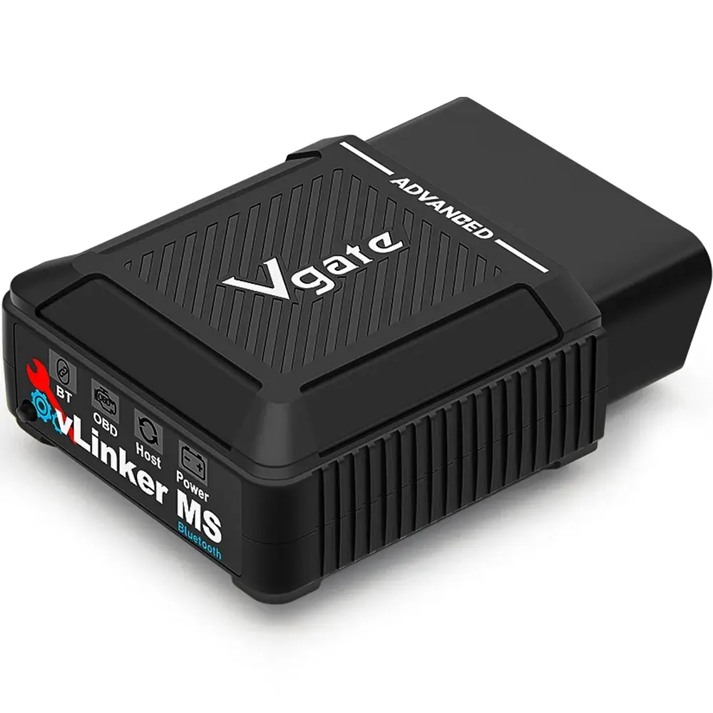 Vgate vLinker MS Bluetooth OBD2 – adaptor diagnoza auto profesional, compatibil iOS Android Windows, suport FORScan, BimmerCode, programare ECU