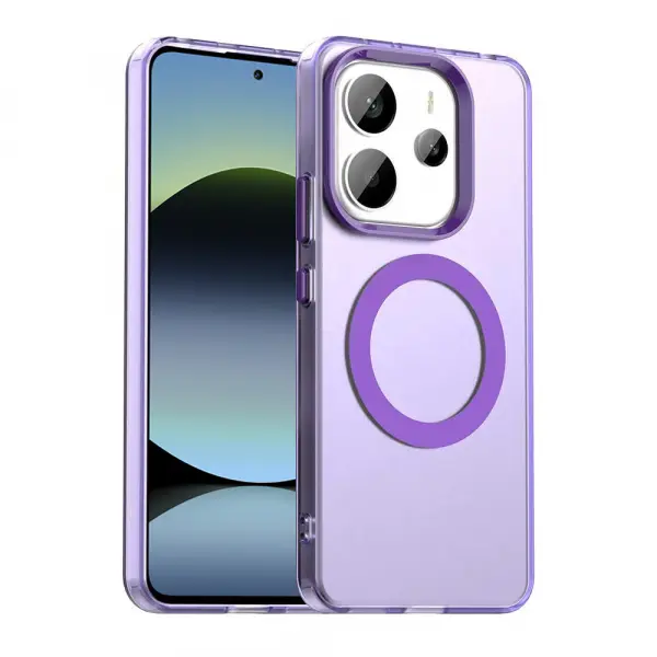 Husa MagSafe pentru Xiaomi Redmi Note 14 5G, Techsuit, CandyCase, Mov