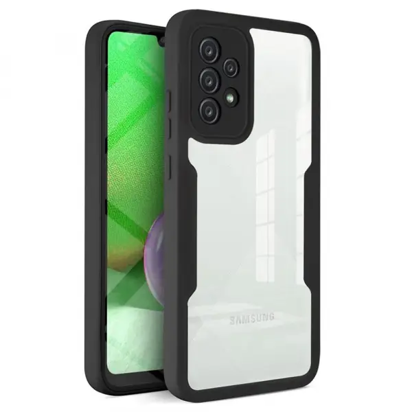 Husa pentru Samsung Galaxy A52s 5G A528 / A52 5G A526 / A52 A525, Techsuit, ColorVerse 360, Neagra
