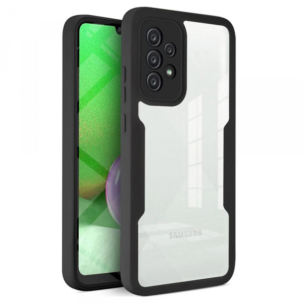 Husa pentru Samsung Galaxy A52s 5G A528 / A52 5G A526 / A52 A525, Techsuit, ColorVerse 360, Neagra