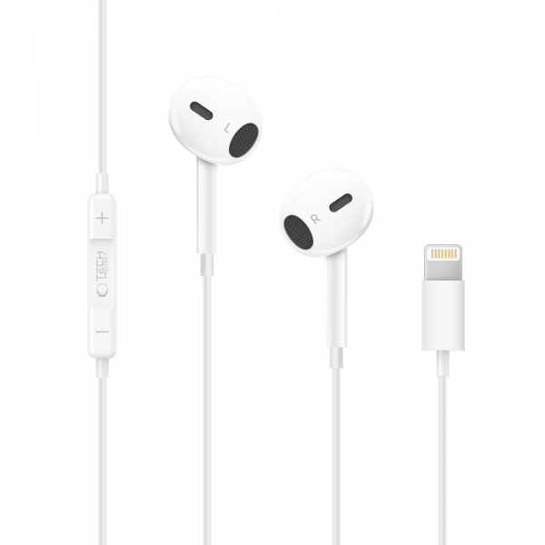 Handsfree Lightning Tech-Protect Ultraboost Core G2, Alb