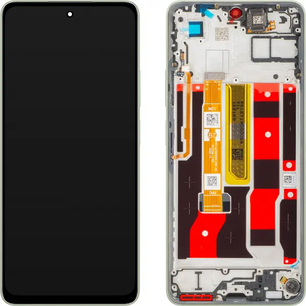 Display cu Touchscreen Oppo A5 Energy / A5 Pro, cu Rama, Verde (Olive Green), Service Pack 621029000494