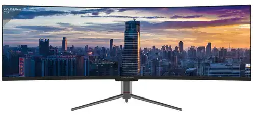 Monitor Gaming VA QLED LC-Power 49inch LC-M49-DQHD-120-C-Q, DQHD (5120 x 1440), HDMI, DisplayPort, AMD FreeSync, Ecran Curbat, 120 Hz, 6 ms (Negru)