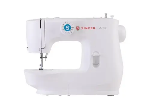 Masina de cusut portabila Singer M2105, 8 cusaturi, 850 imp/min (Alb)