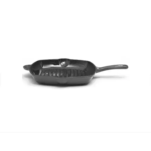 Tigaie grill HEINNER HR-ZVC-G26, fonta emailata, fara capac, 26.5 x 4.5 cm (Gri)