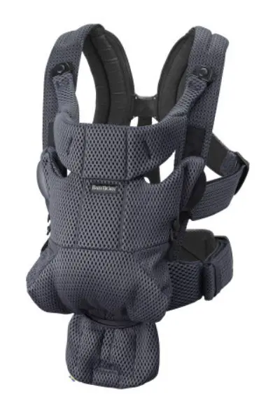 Ham anatomic BabyBjorn Move, Anthracite, 3D Mesh, 3.2 - 12 kg (Negru/Gri)