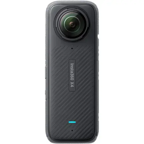 Camera video de actiune Insta360 X4, 8K, 72 MP/18 MP, 360°, Wi-Fi, Bluetooth, Giroscop 6 axe, 4 Microfoane, Active HDR, Timelapse (Negru)