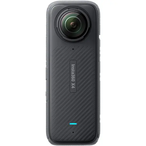 Camera video de actiune Insta360 X4, 8K, 72 MP/18 MP, 360°, Wi-Fi, Bluetooth, Giroscop 6 axe, 4 Microfoane, Active HDR, Timelapse (Negru)