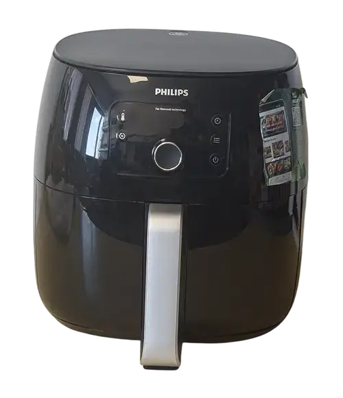 Friteuza fara ulei Philips Airfryer XXL HD9650/90, Tehnologie Twin TurboStar, Capacitate 7.3 L, Display digital (Negru)