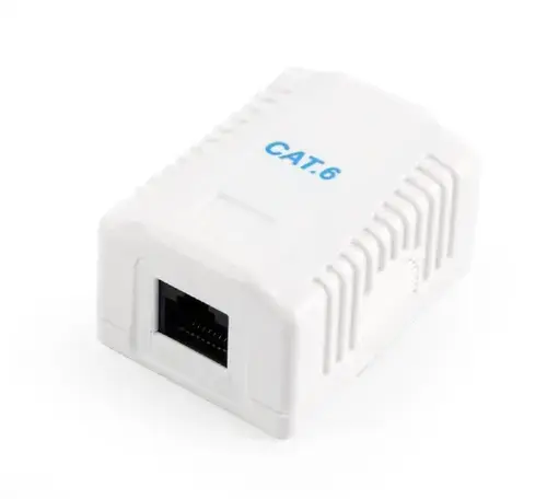 Adaptor box Gembird NCAC-1U6-01, CAT6, UTP (Alb)