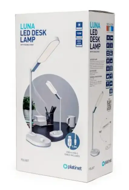 Lampa LED Plstinry PDL807, LED, 10W, 48 LED, USB-C