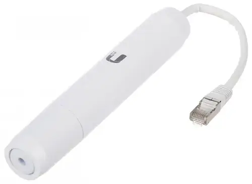 Ubiquiti INS-3AF-O-G POE adapter Gigabit Ethernet, 48 V,  1 x Gigabit RJ45 Port, 1 x Gigabit Ethernet Cable, Power Input 48V, 802.3af, Max. Power Output 24V, 0.5A, Power Method 24V Passive PoE, (Pairs 4, 5+; 7, 8 Return).