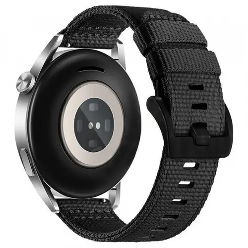 Curea Techsuit W070 pentru Samsung Galaxy Watch / Huawei Watch Series, 20mm, Negru