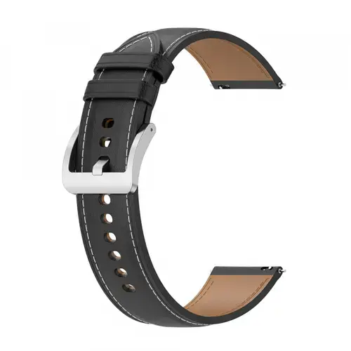 Curea Techsuit W048 pentru Samsung Galaxy Watch / Huawei Watch Series, 20mm, Negru