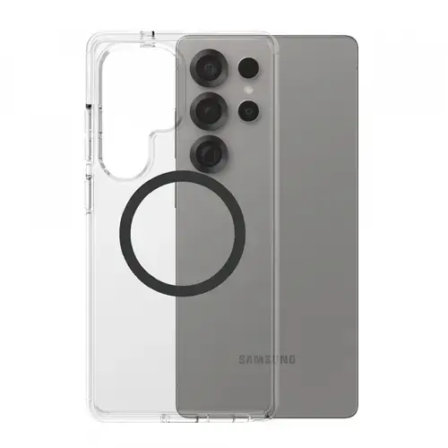 Husa pentru Samsung Galaxy S25 Ultra S938, PanzerGlass, Care Urban Combat, Transparenta Neagra