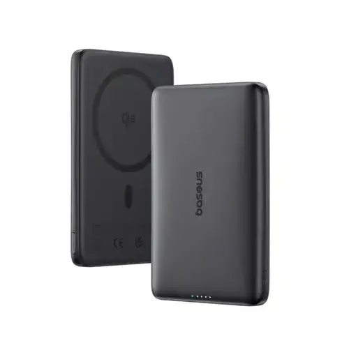 Acumulator extern Baseus PicoGo Qi2, 10000mAh, Magsafe, 15W, Ultra-Slim (Negru)