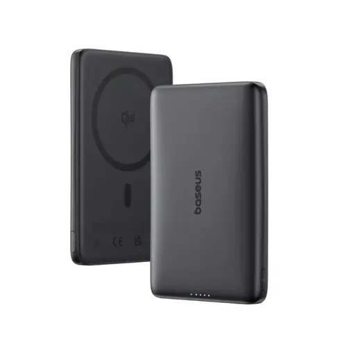 Acumulator extern Baseus PicoGo Qi2, 10000mAh, Magsafe, 15W, Ultra-Slim (Negru)