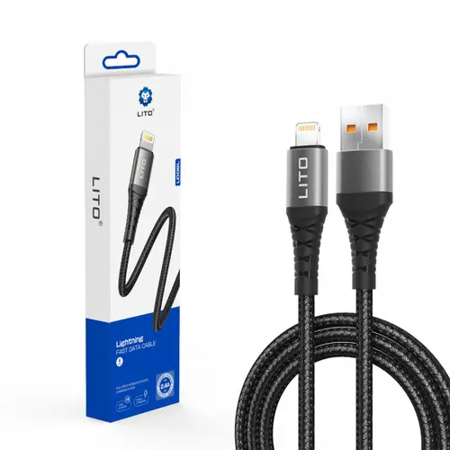 Cablu Date/Incarcare  Lito LD22L, USB-A - Lightning, 18W, 2m
